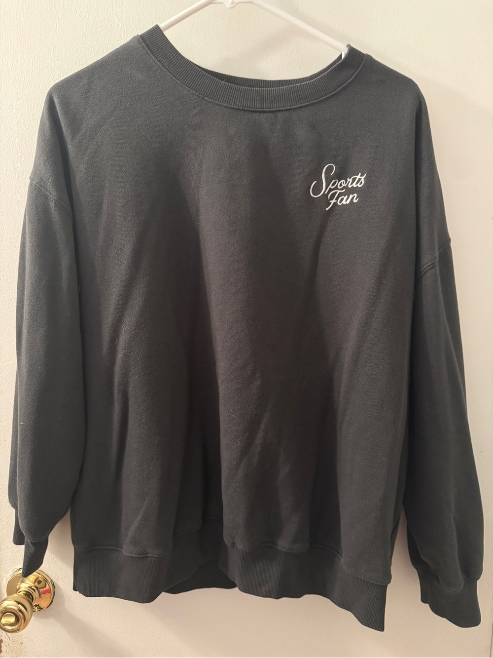 Old Navy Sports Fan Embroidered Crewneck Sweater